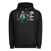 Pigment Black love nurse Urban Hoodie - CowhideDigitalArt