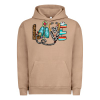 Pigment Burro love nurse Urban Hoodie - CowhideDigitalArt