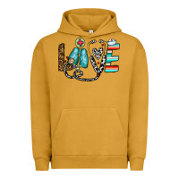 Pigment Peanut Butter love nurse Urban Hoodie - CowhideDigitalArt