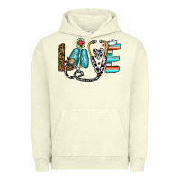 Pigment Pistachio love nurse Urban Hoodie - CowhideDigitalArt