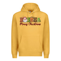 Mustard hohoho merry christmas santa coffee cup tree cooki Premium Hoodie - FaDigitalArtStudio