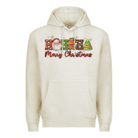 Oatmeal Heather hohoho merry christmas santa coffee cup tree cooki Premium Hoodie - FaDigitalArtStudio