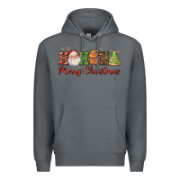 Rock hohoho merry christmas santa coffee cup tree cooki Premium Hoodie - FaDigitalArtStudio