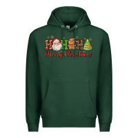 Sports Green hohoho merry christmas santa coffee cup tree cooki Premium Hoodie - FaDigitalArtStudio