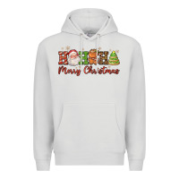 Dove Grey hohoho merry christmas santa coffee cup tree cooki Premium Hoodie - FaDigitalArtStudio