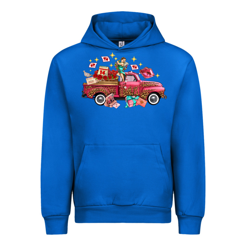 Valentine's Day Truck Photography Love Side View Urban Hoodie by FaDigitalArtStudio | Teevron