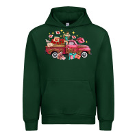 Forest Green valentine's day truck photography love side view Urban Hoodie - FaDigitalArtStudio