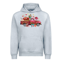 Heather Grey valentine's day truck photography love side view Urban Hoodie - FaDigitalArtStudio