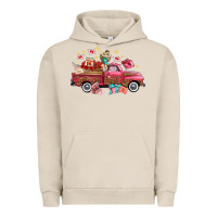Pigment French Oak valentine's day truck photography love side view Urban Hoodie - FaDigitalArtStudio