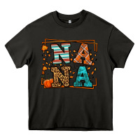 Asphalt Fall Autumn Leopard Nana Heavy Core Tee - LillyAllenDesigns