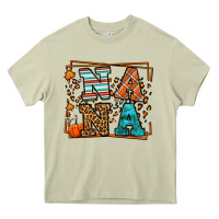 Mossy Fall Autumn Leopard Nana Heavy Core Tee - LillyAllenDesigns