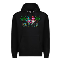 Black summer Premium Hoodie - CowhideDigitalArt