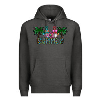 Charcoal Heather summer Premium Hoodie - CowhideDigitalArt