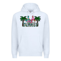 White summer Premium Hoodie - CowhideDigitalArt