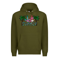 Army Green summer Premium Hoodie - CowhideDigitalArt