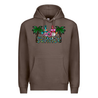 Coffee summer Premium Hoodie - CowhideDigitalArt