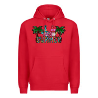 Red summer Premium Hoodie - CowhideDigitalArt