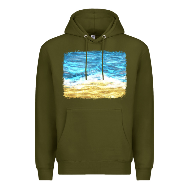 Glitter Beach Background Premium Hoodie by HRA Design Shop | Teevron