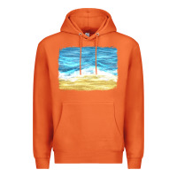 Carrot glitter beach background Premium Hoodie - HRA Design Shop