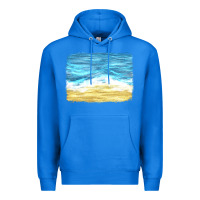 True Royal glitter beach background Premium Hoodie - HRA Design Shop