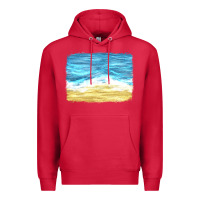 Cardinal glitter beach background Premium Hoodie - HRA Design Shop