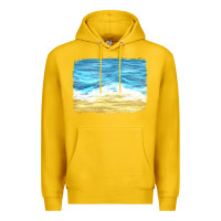 Lemon glitter beach background Premium Hoodie - HRA Design Shop