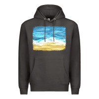 Smoke glitter beach background Premium Hoodie - HRA Design Shop
