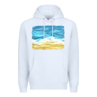 White glitter beach background Premium Hoodie - HRA Design Shop