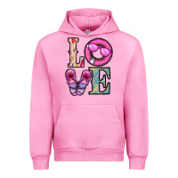 Fuchsia Pink love summer Urban Hoodie - CowhideDigitalArt
