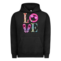 Pigment Black love summer Urban Hoodie - CowhideDigitalArt