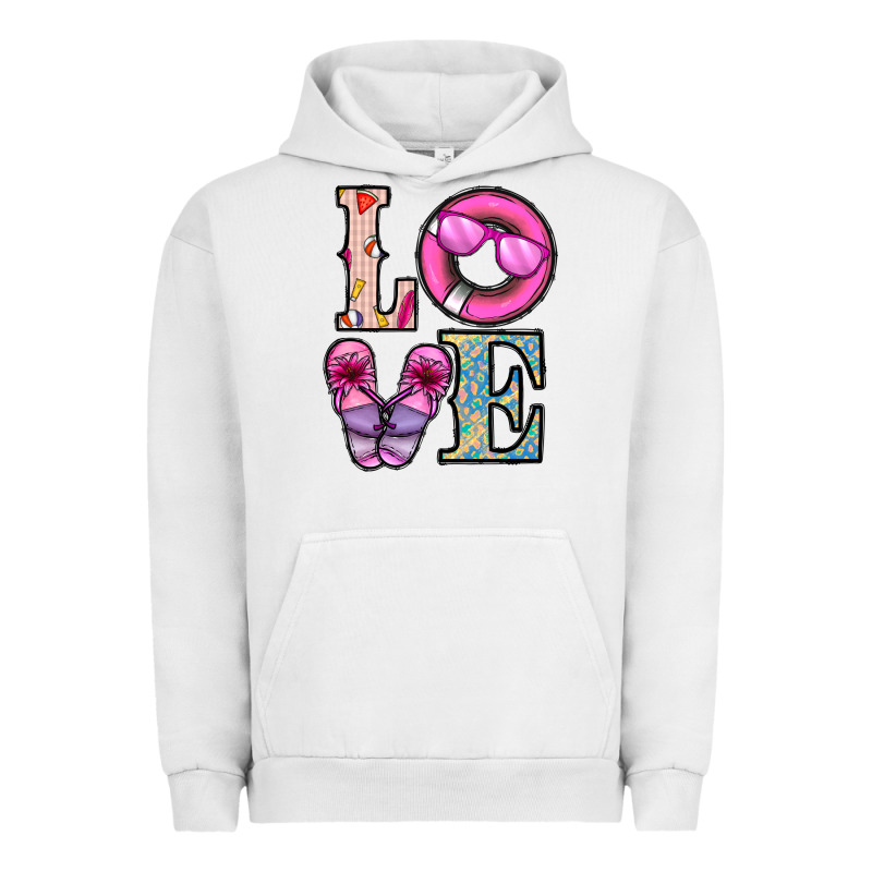 Love Summer Urban Hoodie by CowhideDigitalArt | Teevron