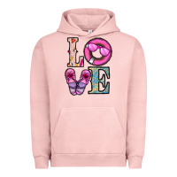 Pigment Salmon love summer Urban Hoodie - CowhideDigitalArt