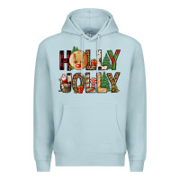 Blue Mist holly jolly Premium Hoodie - FaDigitalArtStudio