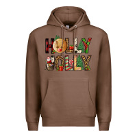 Chestnut holly jolly Premium Hoodie - FaDigitalArtStudio