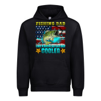 Black fishing dad like a regular dad but cooler Urban Hoodie - HRA Design Shop