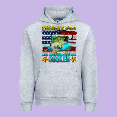 Fishing Dad Like A Regular Dad But Cooler Urban Hoodie Designed By Hra Design Shop