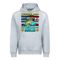 Heather Grey fishing dad like a regular dad but cooler Urban Hoodie - HRA Design Shop
