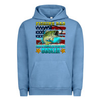 Pigment Pebble Blue fishing dad like a regular dad but cooler Urban Hoodie - HRA Design Shop