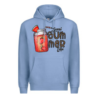 Colony Blue summer Premium Hoodie - CowhideDigitalArt