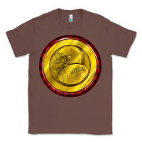 Chestnut american football round earrings Classic Tee - BundleAndBundleShop