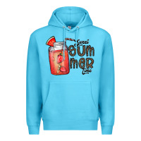 Ocean Blue summer Premium Hoodie - CowhideDigitalArt