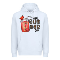 White summer Premium Hoodie - CowhideDigitalArt