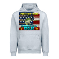 Heather Grey fishing dad like a regular but cooler Urban Hoodie - HRA Design Shop
