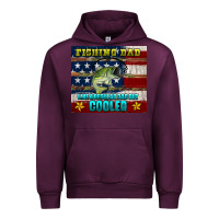 Mauve Wine fishing dad like a regular but cooler Urban Hoodie - HRA Design Shop