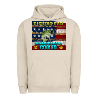 Pigment French Oak fishing dad like a regular but cooler Urban Hoodie - HRA Design Shop