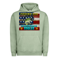 Pigment Oil Green fishing dad like a regular but cooler Urban Hoodie - HRA Design Shop