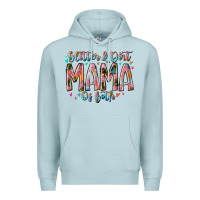 Blue Mist glitter and dirt mama of both Premium Hoodie - RacoonDesign