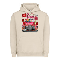 Pigment French Oak valentine's day truck love bird letter Urban Hoodie - FaDigitalArtStudio