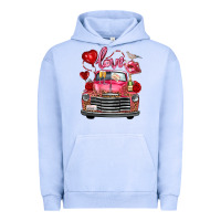 Pigment Grape Ice valentine's day truck love bird letter Urban Hoodie - FaDigitalArtStudio