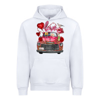 White valentine's day truck love bird letter Urban Hoodie - FaDigitalArtStudio